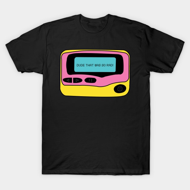 90s Nostalgia Pager Beeper T-Shirt by NostalgiaUltra